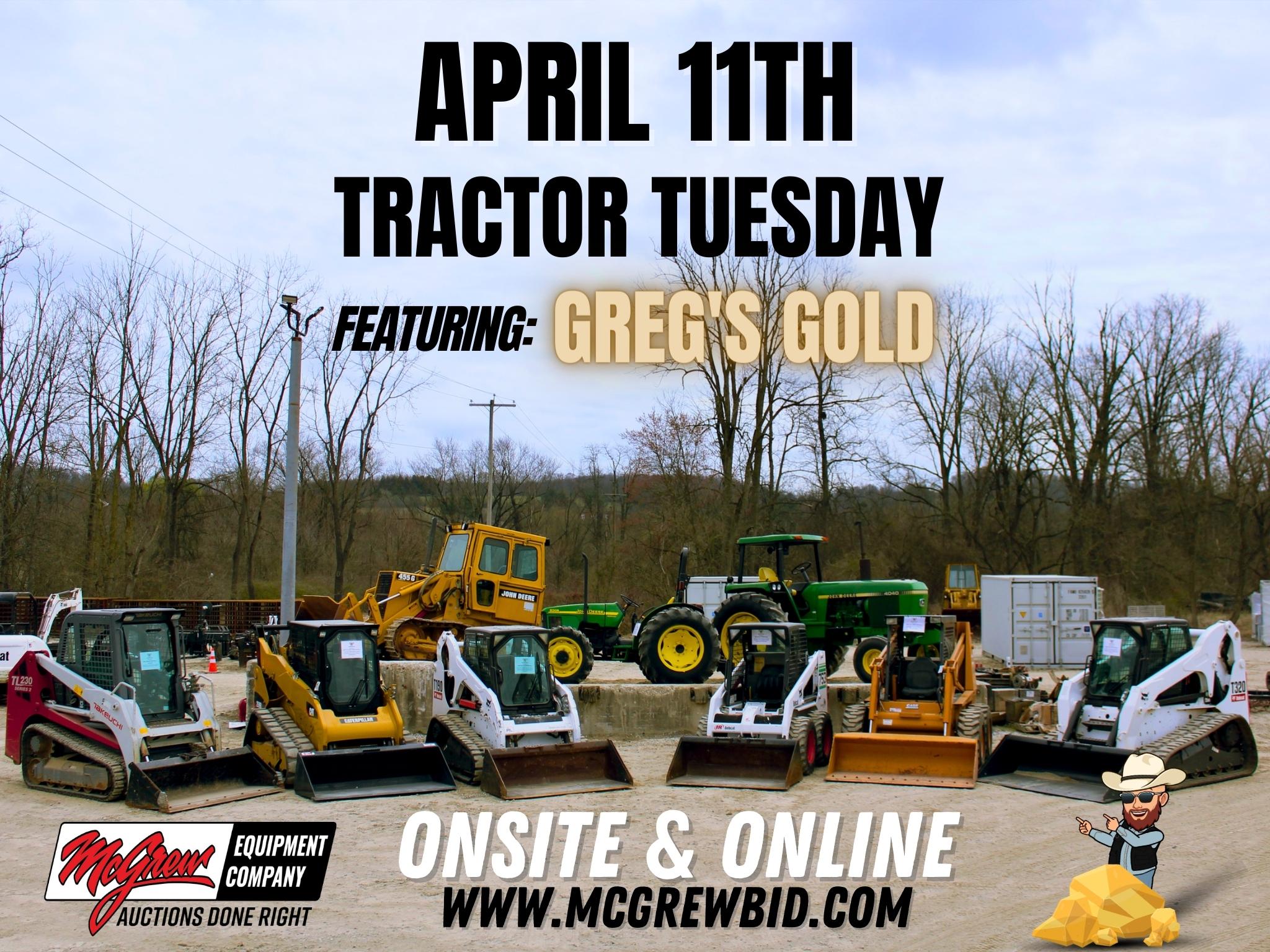 McGrew Equipment ONSITE Auction - Featuring GREG'S GOLD INVENTORY